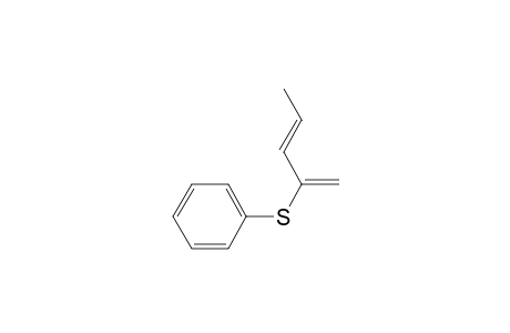 Benzene, [(1-methylene-2-butenyl)thio]-, (E)-