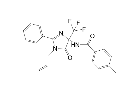 4-Methyl-N-[5-oxo-2-phenyl-1-(prop-2-en-1-yl)-4-(trifluoromethyl)-4,5-dihydro-1H-imidazol-4-yl]benzamide