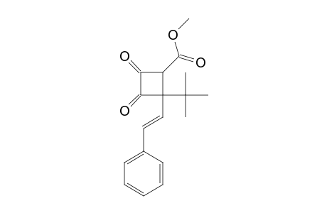 METHYL-2-tert-BUTYL-3,4-OXO-2-STYRYL-CYCLOBUTANE-1-CARBOXYLATE