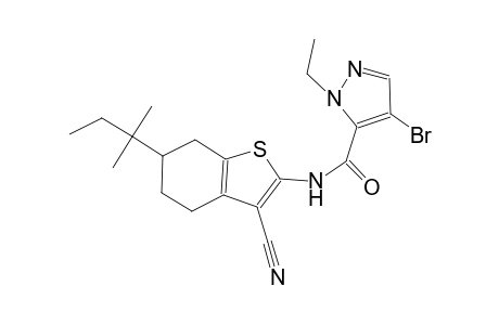 4-bromo-N-(3-cyano-6-tert-pentyl-4,5,6,7-tetrahydro-1-benzothien-2-yl)-1-ethyl-1H-pyrazole-5-carboxamide