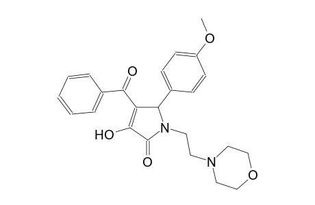 2H-pyrrol-2-one, 4-benzoyl-1,5-dihydro-3-hydroxy-5-(4-methoxyphenyl)-1-[2-(4-morpholinyl)ethyl]-
