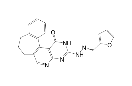 3-[(2-Furfurylmethylene)hydrazono]-2,7,8,9-tetrahydro-1H-benzo[6',7']cyclohepta [1',2':4,5]pyrido[2,3-d]pyrimidin-1-one
