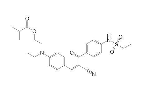 Propanoic acid, 2-methyl-, 2-[[4-[2-cyano-3-[4-[(ethylsulfonyl)amino]phenyl]-3-oxo-1-propen-1-yl]phenyl]ethylamino]ethyl ester