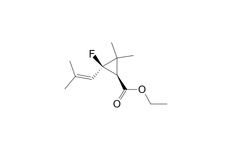 Cyclopropanecarboxylic acid, 2-fluoro-3,3-dimethyl-2-(2-methyl-1-propenyl)-, ethyl ester, trans-(.+-.)-