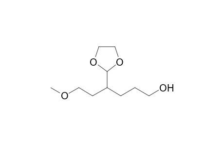 4-(1,3-Dioxolan-2-yl)-6-methoxyhexan-1-ol