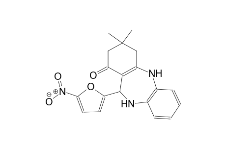 3,3-dimethyl-11-(5-nitro-2-furyl)-2,3,4,5,10,11-hexahydro-1H-dibenzo[b,e][1,4]diazepin-1-one