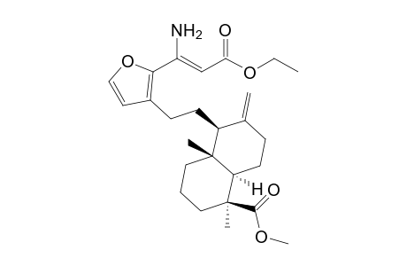 Methyl (1S,4aR,5S,8aR)-5-(2-{2-[2-(1Z)-1-amino-3-ethoxy-3-oxoprop-1-en-1-yl]-3-furyl}ethyl)-1,4adimethyl-6-methylenedecahydronaphthalene-1-carboxylate