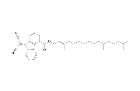 9H-Fluorene-4-carboxylic acid, 9-(dicyanomethylene)-, 3,7,11,15-tetramethyl-2-hexadecenyl ester