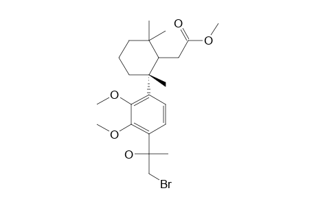 METHYL-2-(4-(1-BROMO-2-HYDROXY-ISOPROPYL)-2,3-DIMETHOXY-PHENYL)-2,6,6-TRIMETHYL-CYCLOHEXYL-ETHANOATE