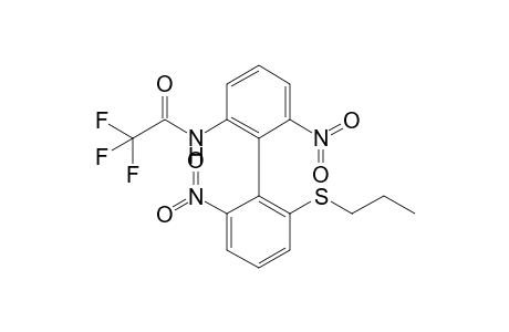 2,2,2-trifluoro-N-[3-nitro-2-(2-nitro-6-propylsulfanyl-phenyl)phenyl]acetamide