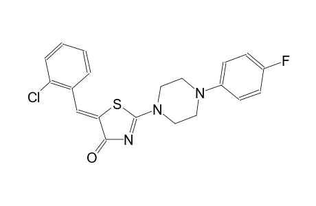 (5Z)-5-(2-chlorobenzylidene)-2-[4-(4-fluorophenyl)-1-piperazinyl]-1,3-thiazol-4(5H)-one