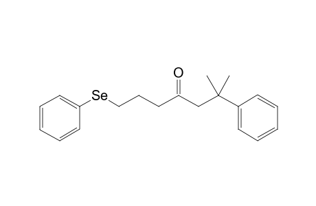 6-Methyl-6-phenyl-1-(phenylseleno)heptan-4-one