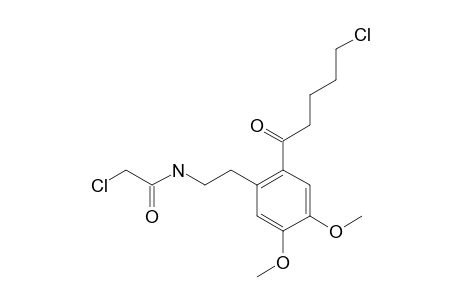 N-{2-[2'-(5''-chloro-1''-oxopentyl)-4',5'-dimethoxyphenyl]ethyl}chloroethanamide