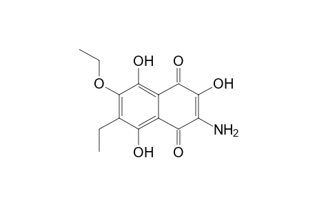 3-Amino-2,5,8-trihydroxy-6(7)-ethyl-7(6)-ethoxynaphthalene-1,4-dione