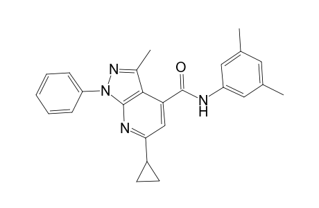 6-cyclopropyl-N-(3,5-dimethylphenyl)-3-methyl-1-phenyl-1H-pyrazolo[3,4-b]pyridine-4-carboxamide