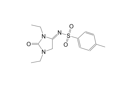N-[(4E)-1,3-diethyl-2-oxoimidazolidinylidene]-4-methylbenzenesulfonamide