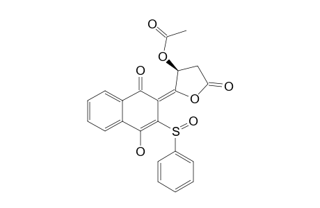 4-Acetoxy-5-(4-hydroxy-1-oxo-3-phenylsulfinyl-1,2-dihydro-2-naphthylidene)tetrahydrofuran-2-one
