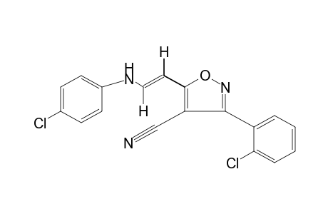 trans-5-[2-(p-CHLOROANILINO)VINYL]-3-(o-CHLOROPHENYL)-4-ISOXAZOLECARBONITRILE