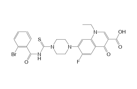 3-quinolinecarboxylic acid, 7-[4-[[(2-bromobenzoyl)amino]carbonothioyl]-1-piperazinyl]-1-ethyl-6-fluoro-1,4-dihydro-4-
