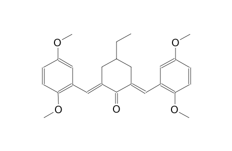 cyclohexanone, 2,6-bis[(2,5-dimethoxyphenyl)methylene]-4-ethyl-,(2E,6E)-