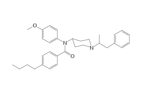 N-4-Methoxyphenyl-N-[1-(1-phenylpropan-2-yl)piperidin-4-yl]-4-butylbenzamide