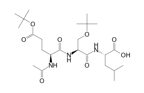 L-Leucine, N-[N-(N-acetyl-L-.alpha.-glutamyl)-O-(1,1-dimethylethyl)-L-seryl]-, 5-(1,1-dimethylethyl) ester