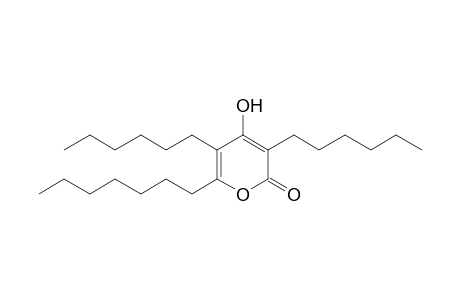 6-Heptyl-3,5-dihexyl-4-hydroxy-2H-pyran-2-one