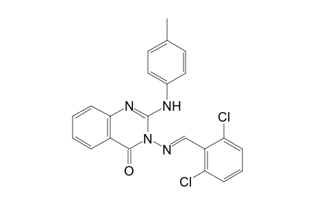 3-[(2',6'-Dichlorobenzylidene)amino]-2-(p-tolylamino)-3H-quinazolin-4-one