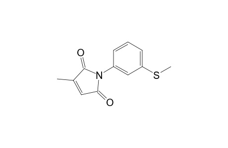 2-methyl-N-[m-(methylthio)phenyl]maleimide
