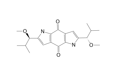 TERREUSINONE-A;2,6-BIS-(1-METHOXY-2-METHYLPROPYL)-PYRROLO-[2,3-F]-INDOLE-4,8-(1H,5H)-DIONE