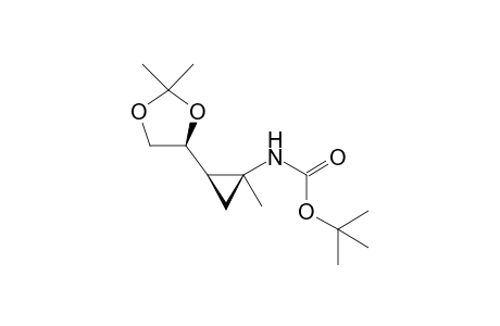 (1S,2R,4'S)-(-)-1-N-tert-Butoxycarbonylamino-2-(2',2'-dimethyl-1',3'-dioxolan-4'-yl)-1-methyloxycyclopropane