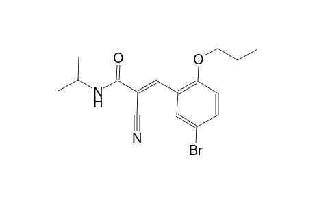 (2E)-3-(5-bromo-2-propoxyphenyl)-2-cyano-N-isopropyl-2-propenamide