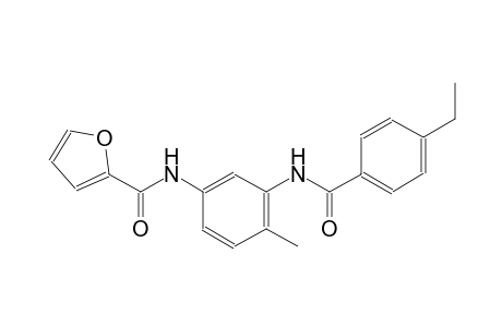 N-{3-[(4-ethylbenzoyl)amino]-4-methylphenyl}-2-furamide