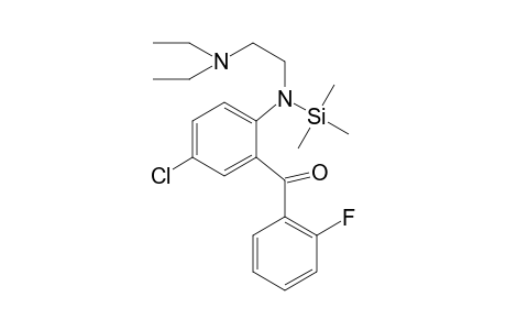 2-(2-(N,N-Diethylamino)etyhl)amino-5-chloro-2'-fluorobenzophenone TMS