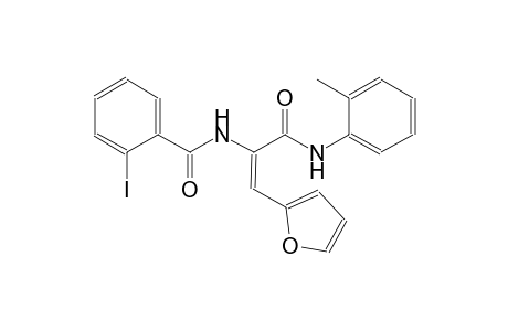 benzamide, N-[(E)-2-(2-furanyl)-1-[[(2-methylphenyl)amino]carbonyl]ethenyl]-2-iodo-