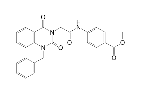 Methyl 4-{2-[1-benzyl-2,4-dioxo-1,4-dihydroquinazolin-3(2H)-yl]acetamido}benzoate