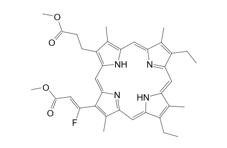 21H,23H-Porphine-2-propanoic acid, 8,13-diethyl-18-(1-fluoro-3-methoxy-3-oxo-1-propenyl)-3,7,12,17-tetramethyl-, methyl ester, (Z)-