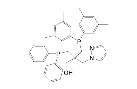 2-(Diphenylphosphanylmethyl)-2-[bis(3,5-dimethylphenyl)-phosphanylmethyl]-3-(pyrazol-1-yl)propan-1-ol