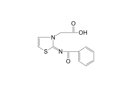 2-(benzoylimino)-4-thiazoline-3-acetic acid