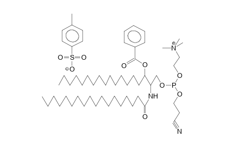 O-(3-BENZOYL-2-STEAROYL-RAC-SFINGANIN-1-YL)-O-(2-CYANOETHYL)-O-(2-TRIMETHYLAMMONIOETHYL)PHOSPHITE TOSYLATE