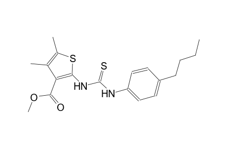 methyl 2-{[(4-butylanilino)carbothioyl]amino}-4,5-dimethyl-3-thiophenecarboxylate