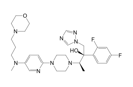 (2R,3R)-2-(2,4-difluorophenyl)-3-(4-(5-(methyl(3-morpholinopropyl)amino)pyridin-2-yl)piperazin-1-yl)-1-(1H-1,2,4-triazol-1-yl)butan-2-ol