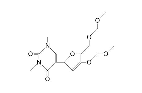 (2'R)-cis-U2',5'-Dihydro-5'-U(methoxymethoxy)-methyle-4'-(methoxymethoxy)-2'-furanyle-1,3-dimethyl-2,4-(1H,3H)-pyrimidin