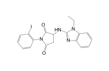3-[(1-ethyl-1H-benzimidazol-2-yl)amino]-1-(2-iodophenyl)-2,5-pyrrolidinedione