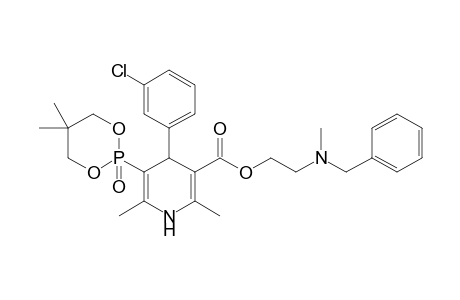 2-[Benzyl(methyl)amino]ethyl 5-(5,5-dimethyl-2-oxo-1,3,2-dioxaphosphorinan-2-yl)-1,4-dihydro-2,6-dimethyl-4-(3-chlorophenyl)-3-pyridinecarboxylate