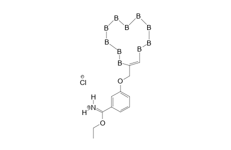 ETHYL-3-[(1,2-DICARBA-CLOSO-DODECABORANYL)-METHOXY]-BENZENECARBOXIMIDATE-HYDROCHLORIDE