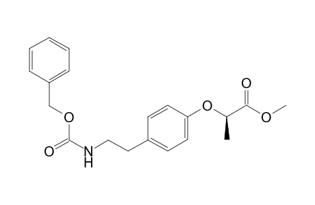 methyl (2R)-2-[4-[2-(benzyloxycarbonylamino)ethyl]phenoxy]propanoate