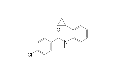 4-Chloranyl-N-(2-cyclopropylphenyl)benzamide