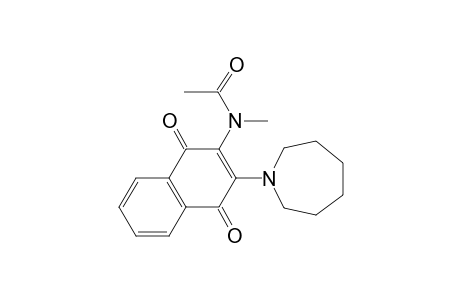 N-[3-(1-Azepanyl)-1,4-dioxo-1,4-dihydro-2-naphthalenyl]-N-methylacetamide