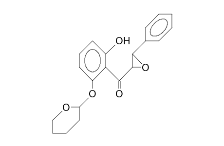 2'-Hydroxy-6'-(tetrahydro-pyran-2-yl-oxy)-chalcone epoxide